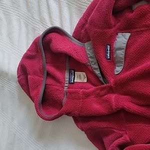 Patagonia Pink and Gray Women's Fleece Top